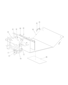 Floor Panel Assembly Diagram and Parts List for M60-KW 53CB5D8X750-25-HP-OHV Cub Cadet Lawn Tractor